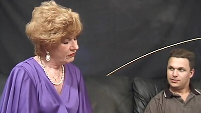 Granny with lot of apetite loves to take it from black to white men