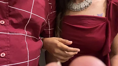 She',s in party but I fucked her in Public Bathroom
