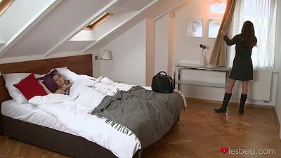 Lesbea - a Business Trip Turns Into a Full on Lesbian Party