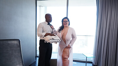 Thick BBW in Glasses Teased, Pounded, and Face Splattered